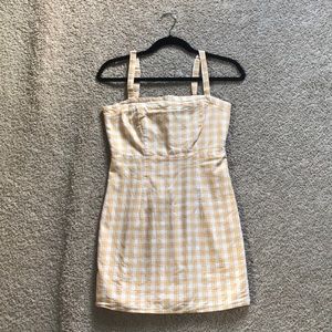 Forever 21 Yellow Plaid Mini Dress